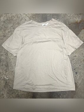 MNML Blank T-shirt Men’s Large Heavyweight Tan Layering Streetwear Casual Skater
